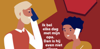 Kijk eens om je en bel ook eens iemand