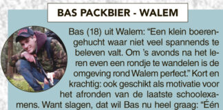Bas Packbier uit Walem over zijn examenperiode
