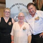 Vier jubilarissen Mandoline- en Gitaarorkest Alpenklank Lemiers