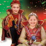 Jeugdprins 2025 Colin I en Prinses Zjara wijzen De Nachdraverkes Termaar de weg