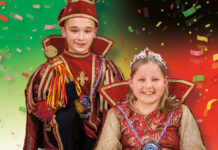 Jeugdprins 2025 Colin I en Prinses Zjara wijzen De Nachdraverkes Termaar de weg