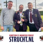 Brent Slijpen schutterskoning 2025 bij schutterij St. Mauritius Strucht