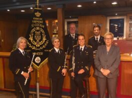 Koninklijke Harmonie St. Cecilia Mheer huldigt zes jubilarissen