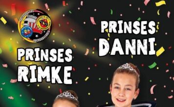 JCV De Nachdraverkes van Termaar verwelkomden hun nieuwe Jeugdhooglustigheden Rimke en Danni